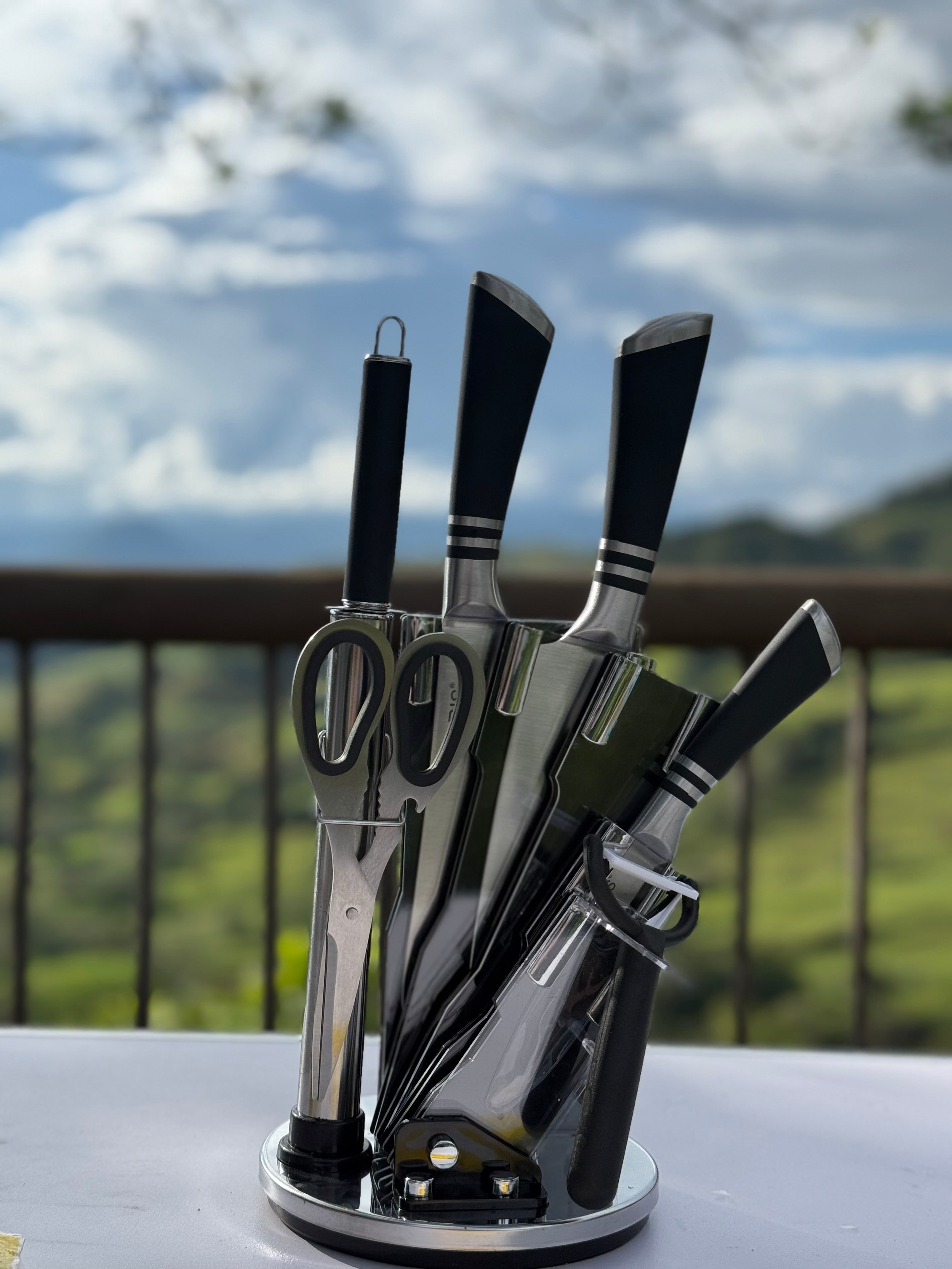 SET CUCHILLOS COCINA 9PZS SET CUCHILLOS COCINA 9PZS